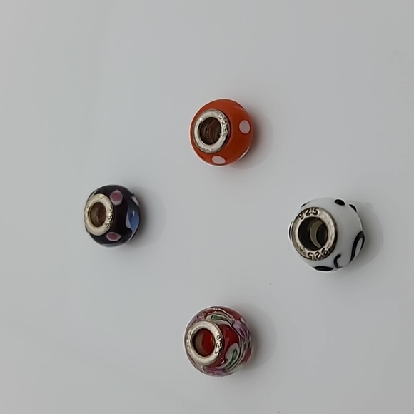 .925 Silver Bracelet Charms Bundle (includes 4) - Picture 1 of 5